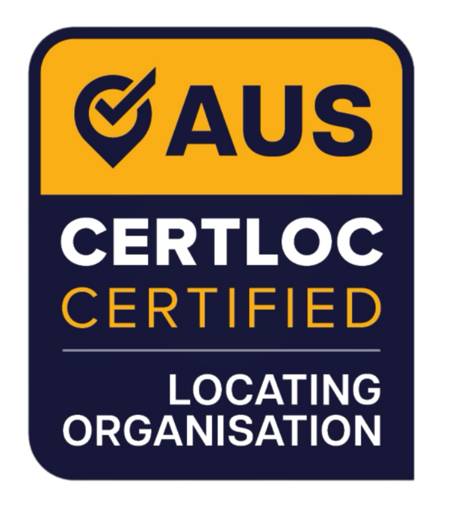 AUS CERTLOC Certified Locating Organisation accreditation mark
